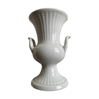 Vintage porcelain amphora vase