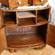 Bedside, art deco side table in precious wood