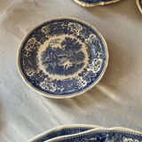 Complete service set of Burgenland blue plates Villeroy & Boch