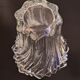 Transparent Art Deco crystal vase