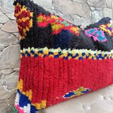 Magnifique coussin Kilim berbère vintage du Maroc