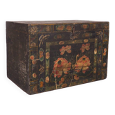 Antique opera chest with lotus flowers, China, circa 1900
