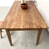 1950s farmhouse table, oak and pine