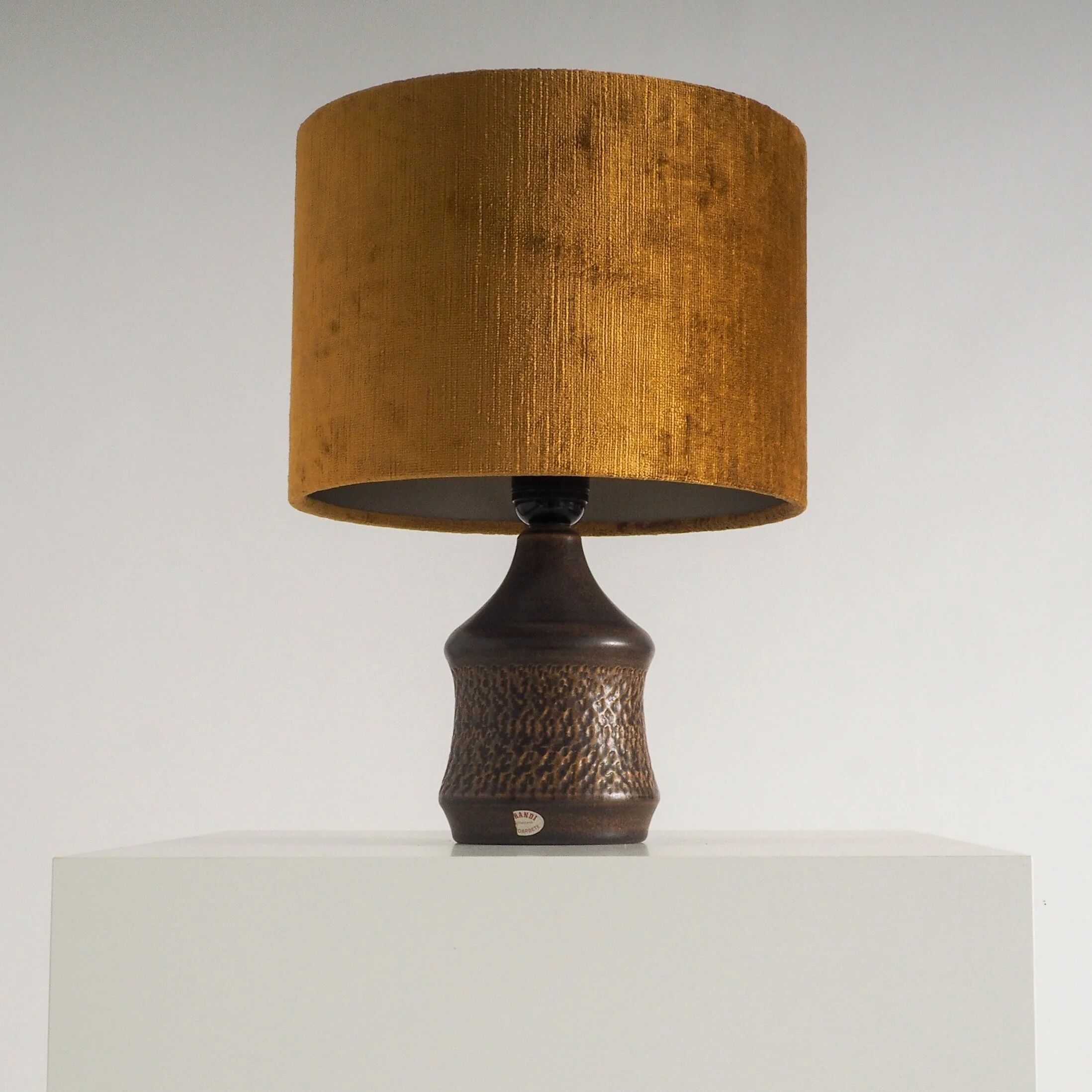 Swedish ceramic table lamp by Henry Brandi for Vejbystrand