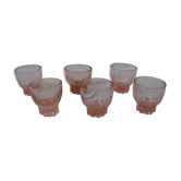 6 verres à digestif, à liqueur de 1950/60