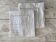 Set of 2 vintage serving tablecloths, hand-embroidered - 63x60 cm - Linen