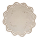 Napperon rond brodé et crocheté
