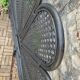 Vintage black rattan headboard 142cm