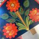 Miroir florale vintage