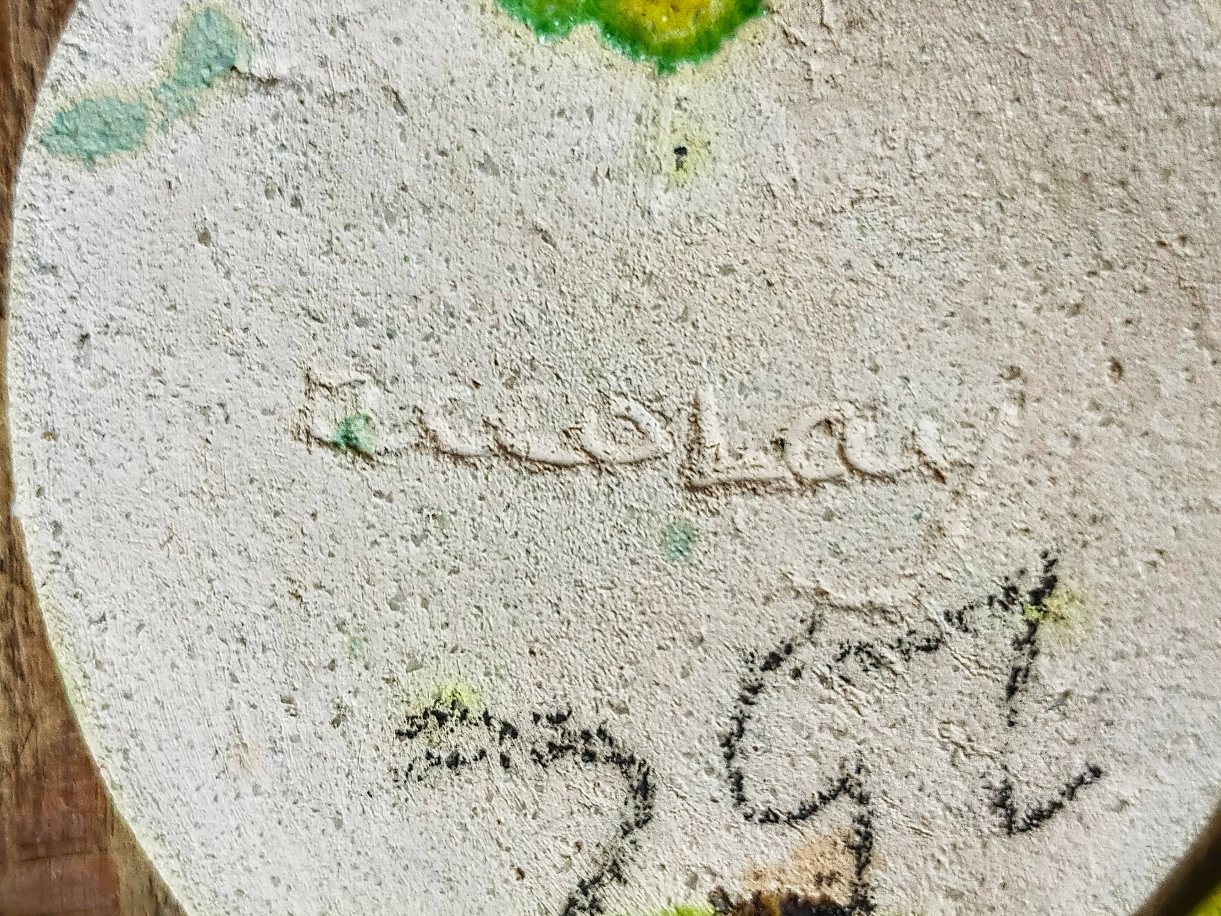 Four ceramic leaf cups from Les potiers d’Accolay