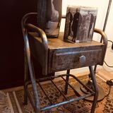 Metal bedside table