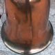 Art Deco tulip lamp in copper metal, 42.5cm from the 1930s.