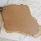 Vintage mirror resin effect golden wood
