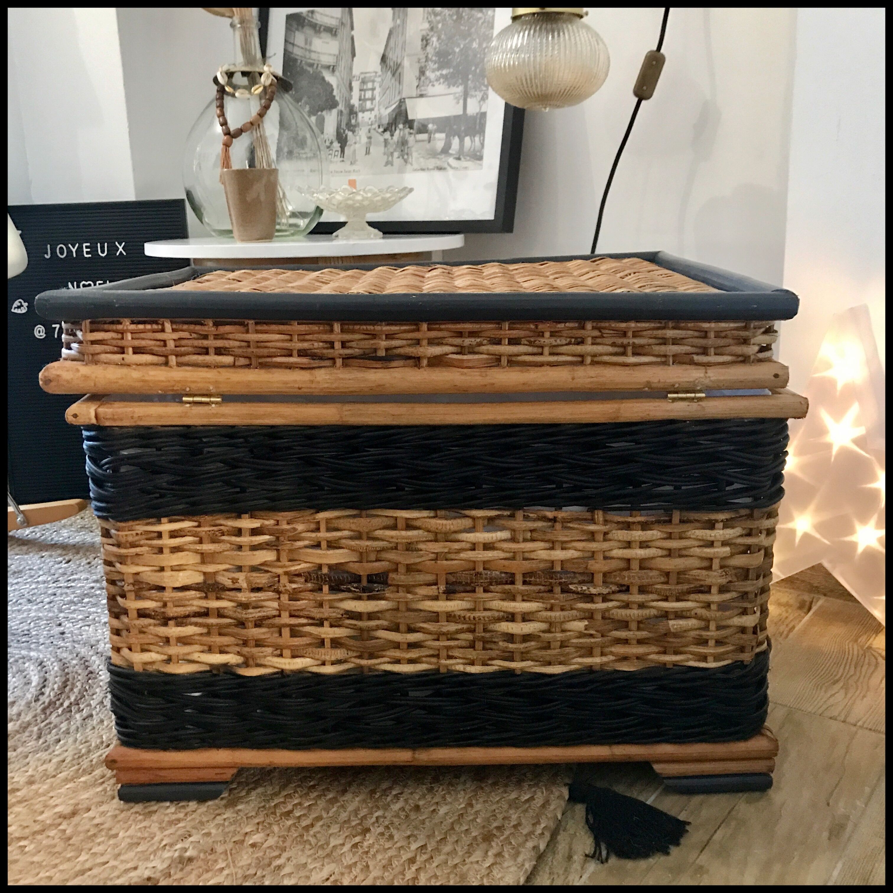 Vintage wicker chest