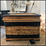 Vintage wicker chest