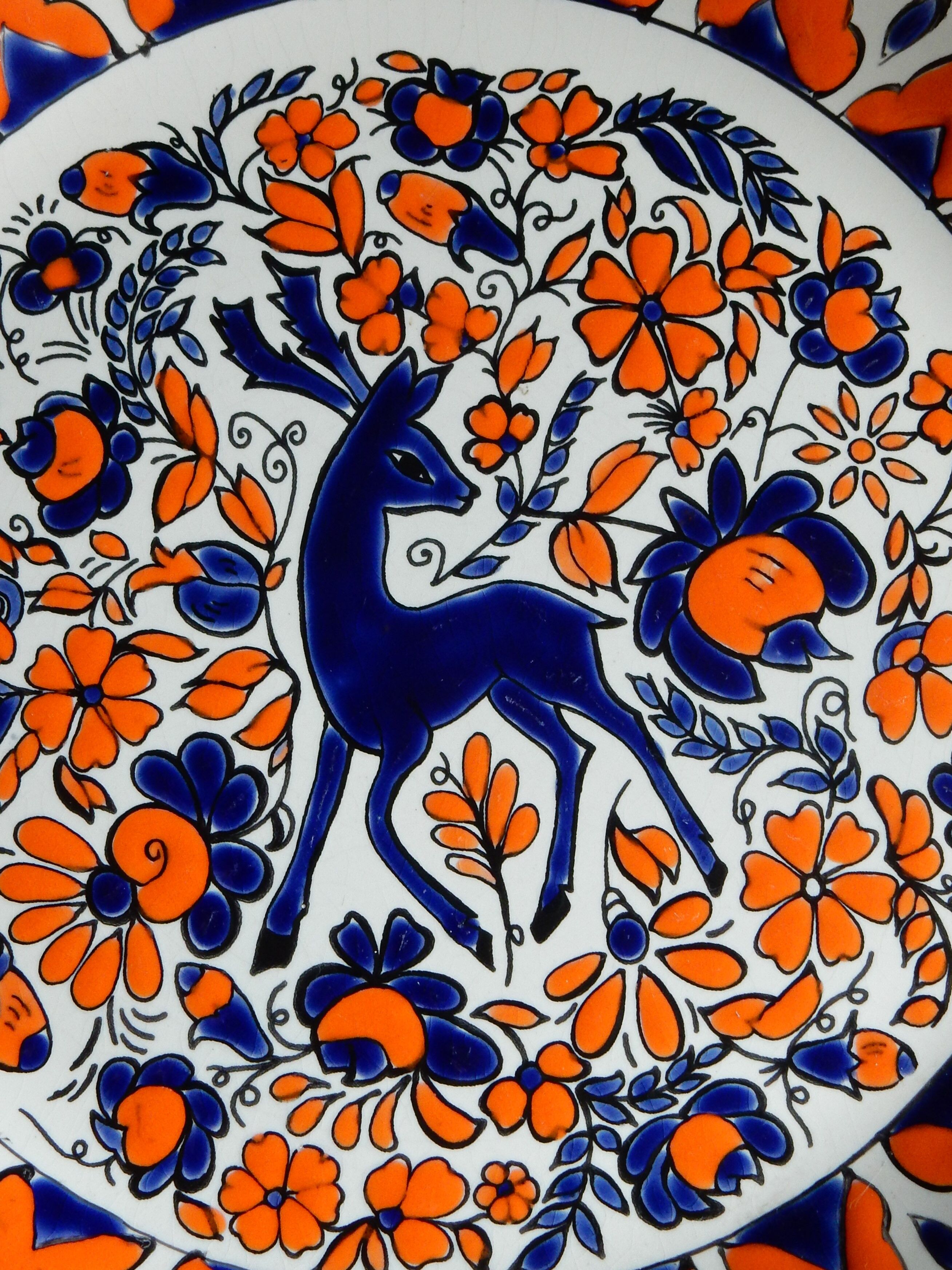 Assiette décorative Clarisse Céramique Rhodes Grèce