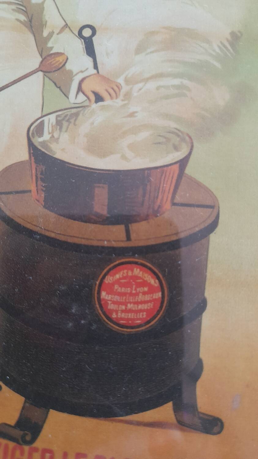 Vintage Rivoire and Carret advertising frame