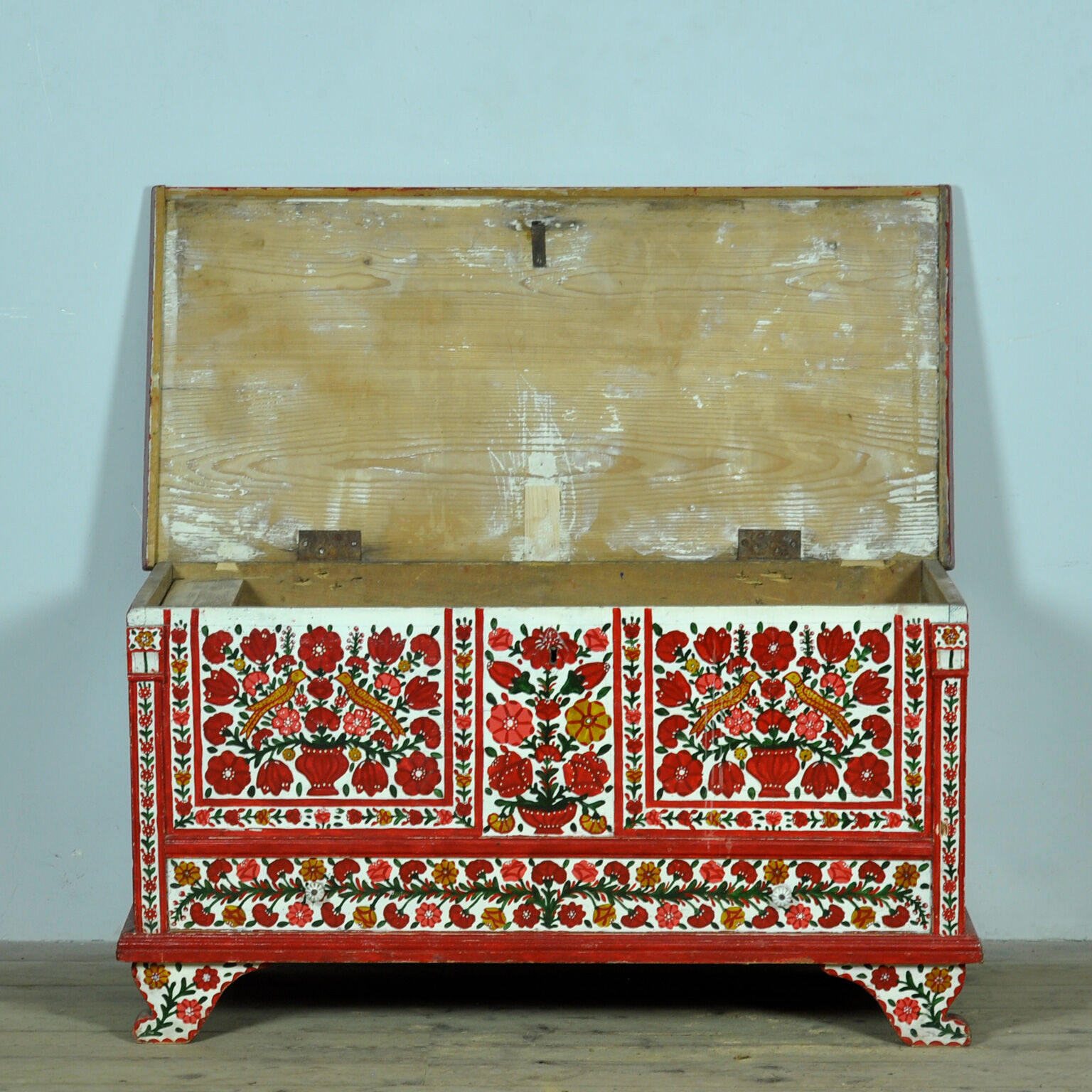 Folk art bridal chest, circa 1950