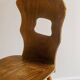 Wooden chair Baumann model Gentiane