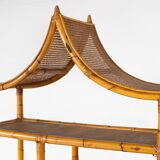 Mid-Century Modern Bamboo Shelve, Italy, 1970s