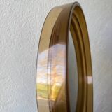 Miroir rond Gilac plexi fumé années 70