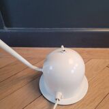 Vintage articulated desk lamp in white lacquer