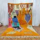 Beni ouarain rug woven in natural wool size 250cmx150cm