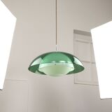Italian Green Pendant Lamp in Plexiglass