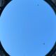 Miroir soleil en fer 1960 47cm