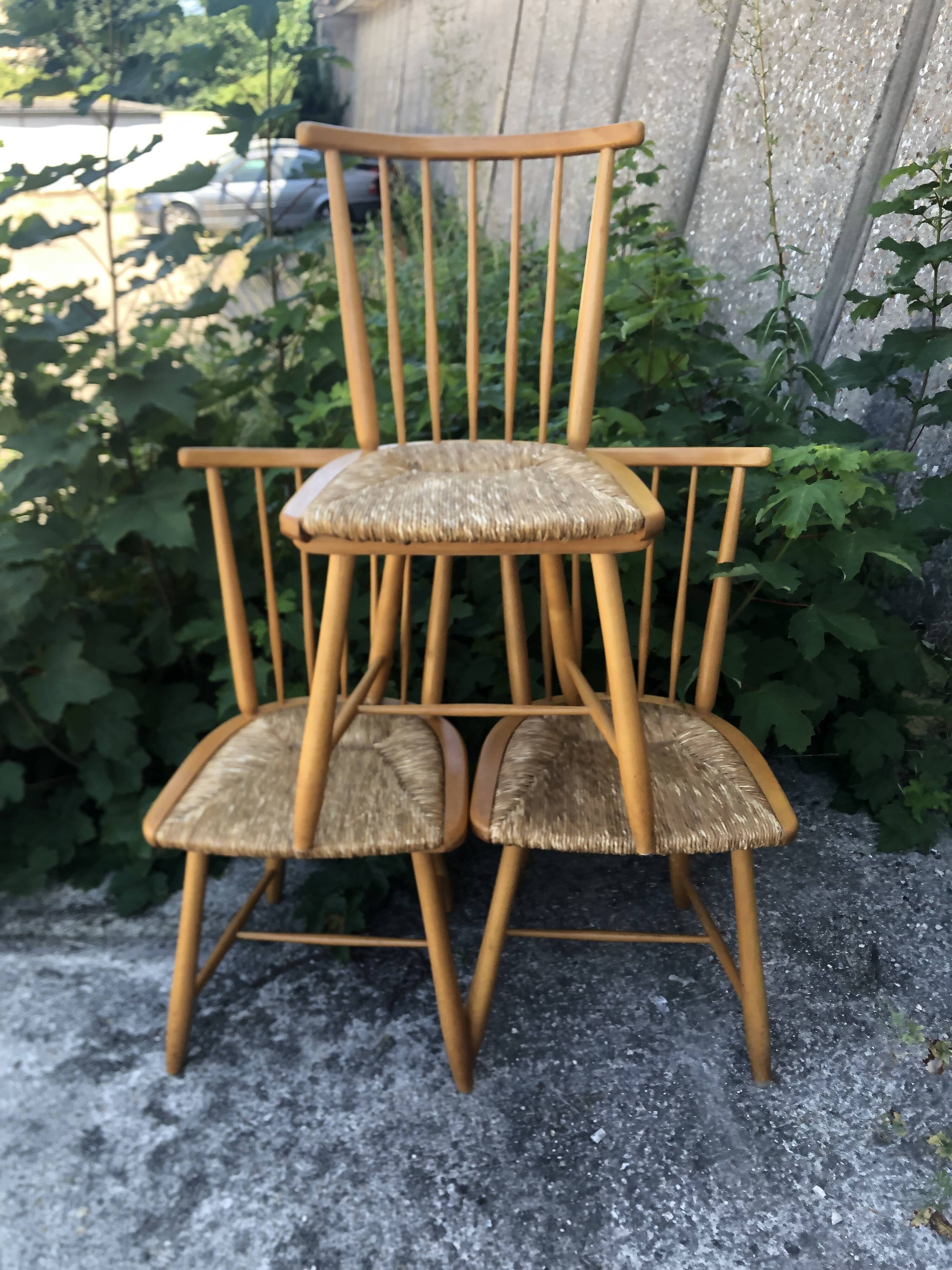 Chairs designed by Arno Lambrecht for WK Möbel, 1950s