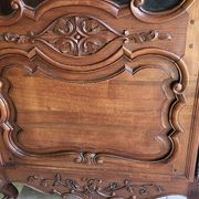 Vitrine style louis xv 1 porte en merisier