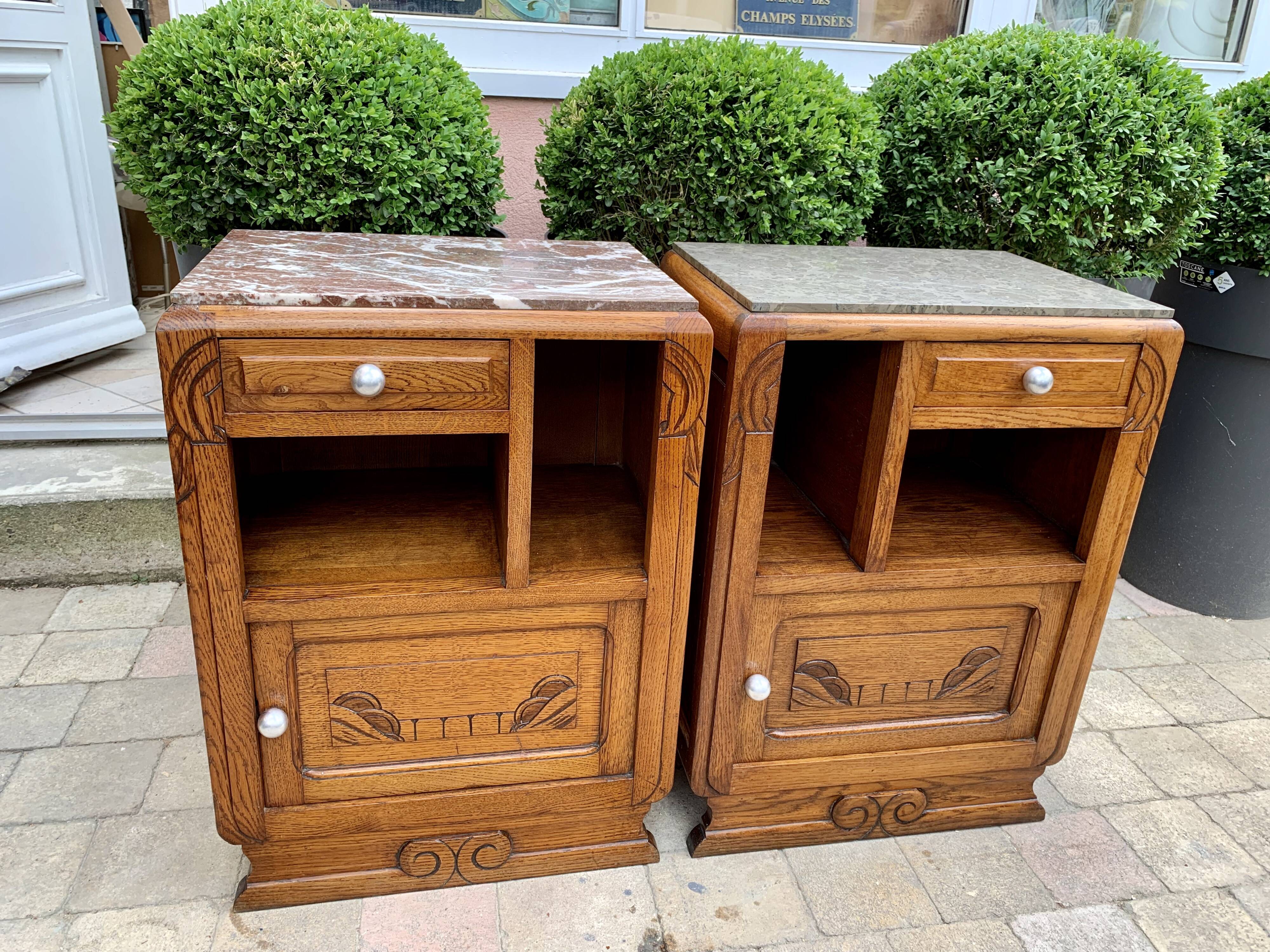 Art deco bedside tables