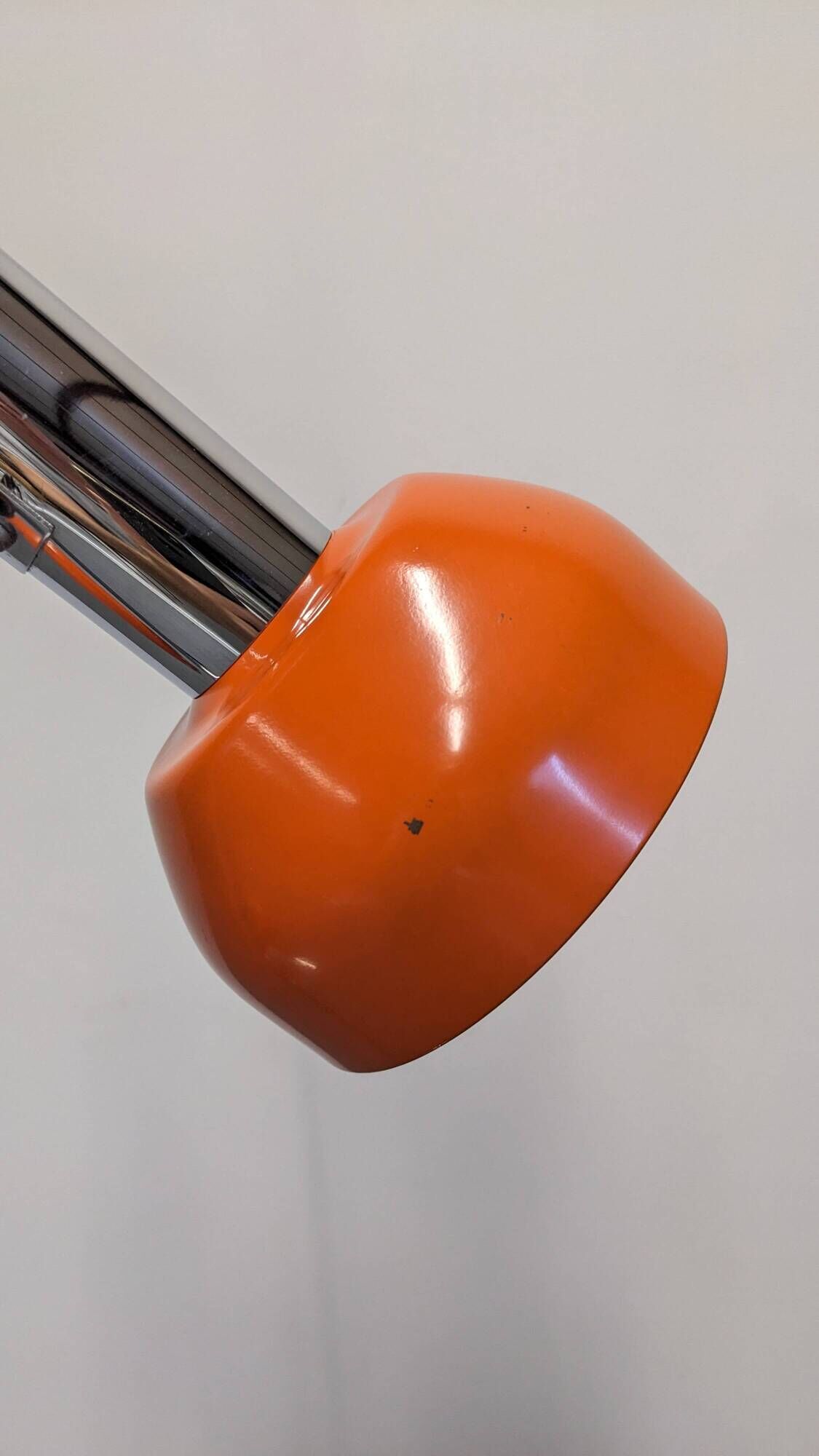 Space age floor lamp with 2 spots by Hustadt Leuchten, Germany, circa 1970.