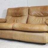 Leather sofa, Albany model, late 70's, Roset edition