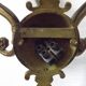 Set of 3 Bronze French Empire Style Triple Light Wall Sconces Neoclassical