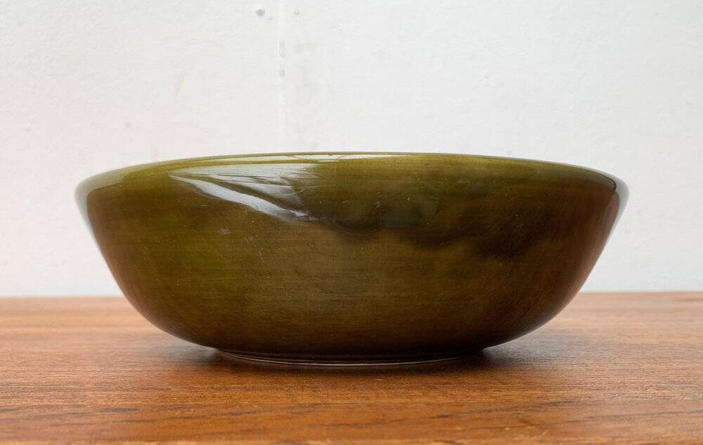 Vintage ceramic bowl with fish pattern by Secla, 1970s.