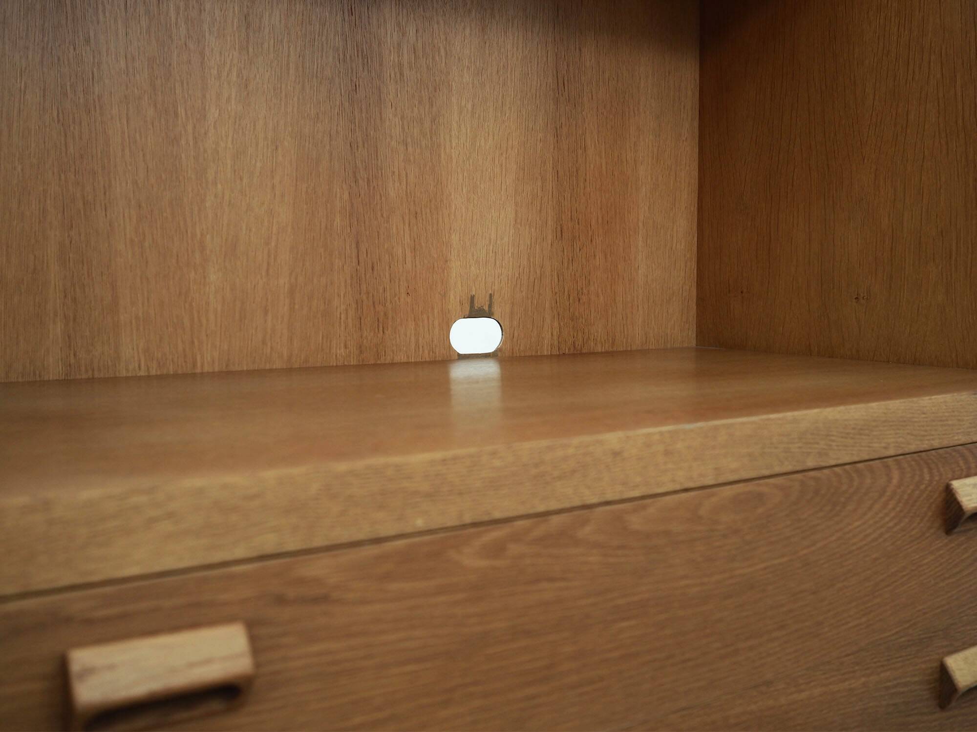 Ash bookcase, Danish design, 70's, production: Børge Mogensen