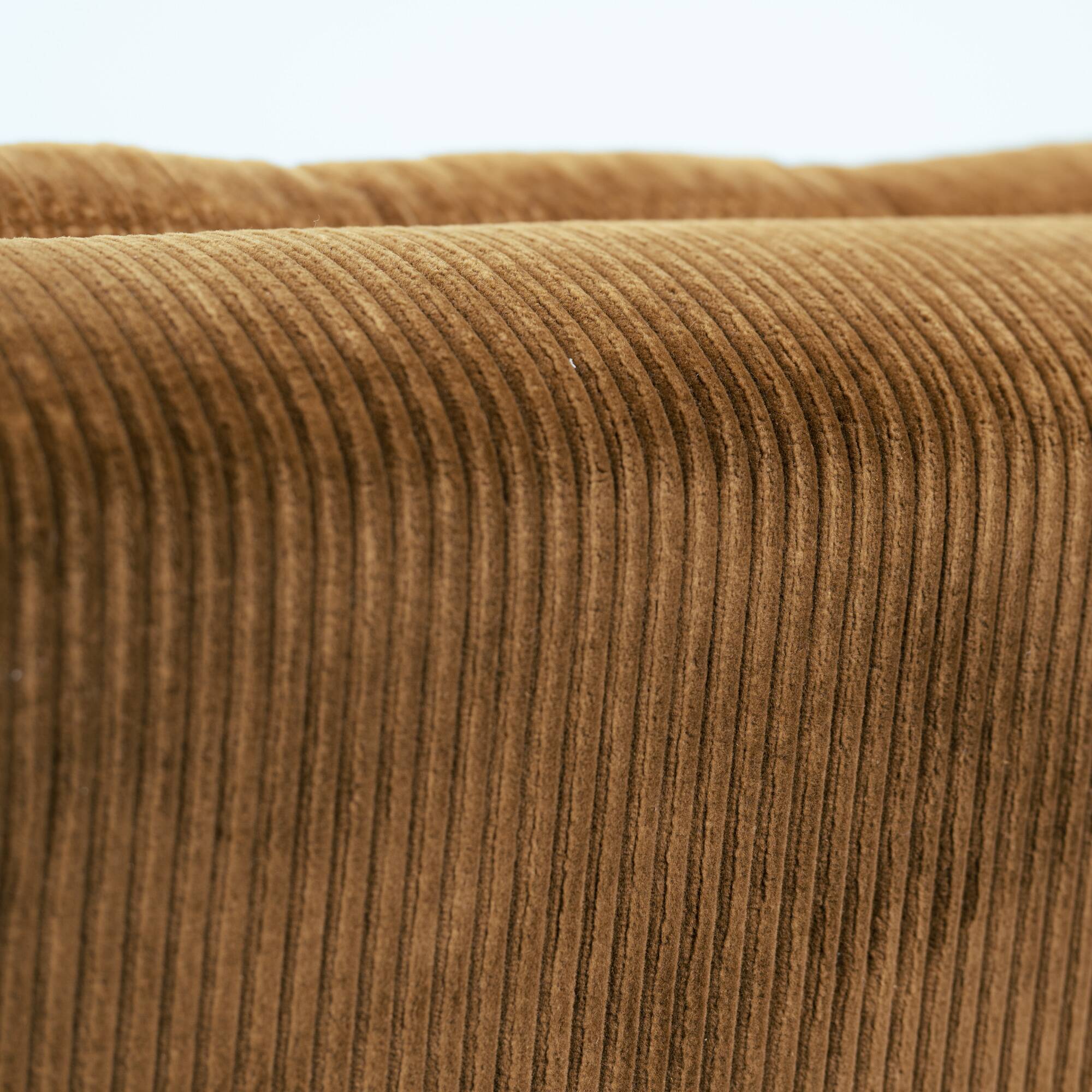 Pair of Modular Armchairs in Brown Corduroy by DUX, Sweden, 1970s