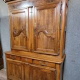 Louis XV period two-part walnut buffet