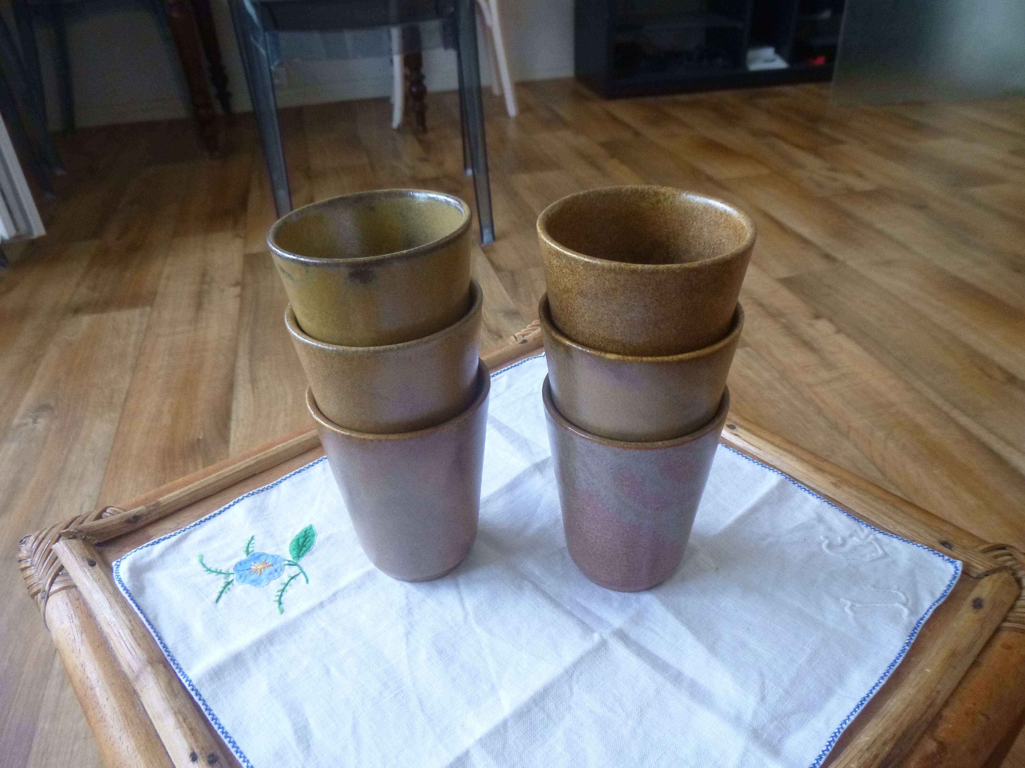 Digoin stoneware glasses