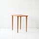 Small 1950s Scandinavian Coffee Table with Turned Legs