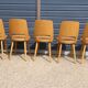 5 BAUMANN “MONDOR” light beech chairs