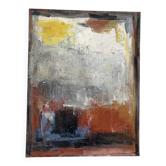 Abstract composition, oil on canvas signed Claude Bellanger.