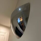 pair of chrome wall lights