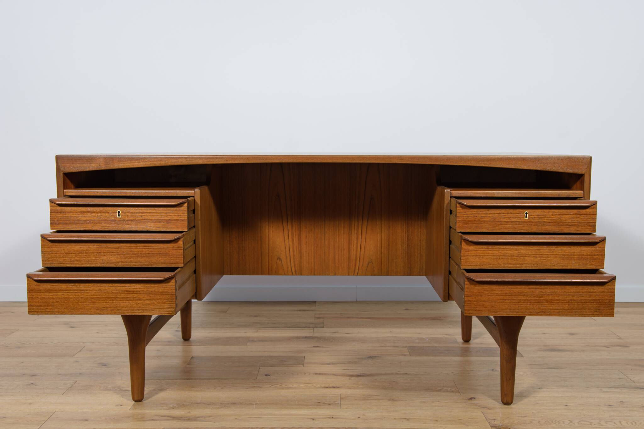 Mid-Century Freestanding teak Desk by Valdemar Mortensen, 1960s