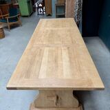 Large antique solid oak monastery table (renovated)