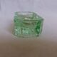 Saleron en verre vert art déco