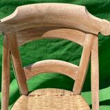 Antique French wicker wabi sabi chair