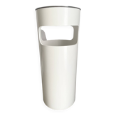 Porte-parapluie plastique blanc Kartell Gino Colombini années 70