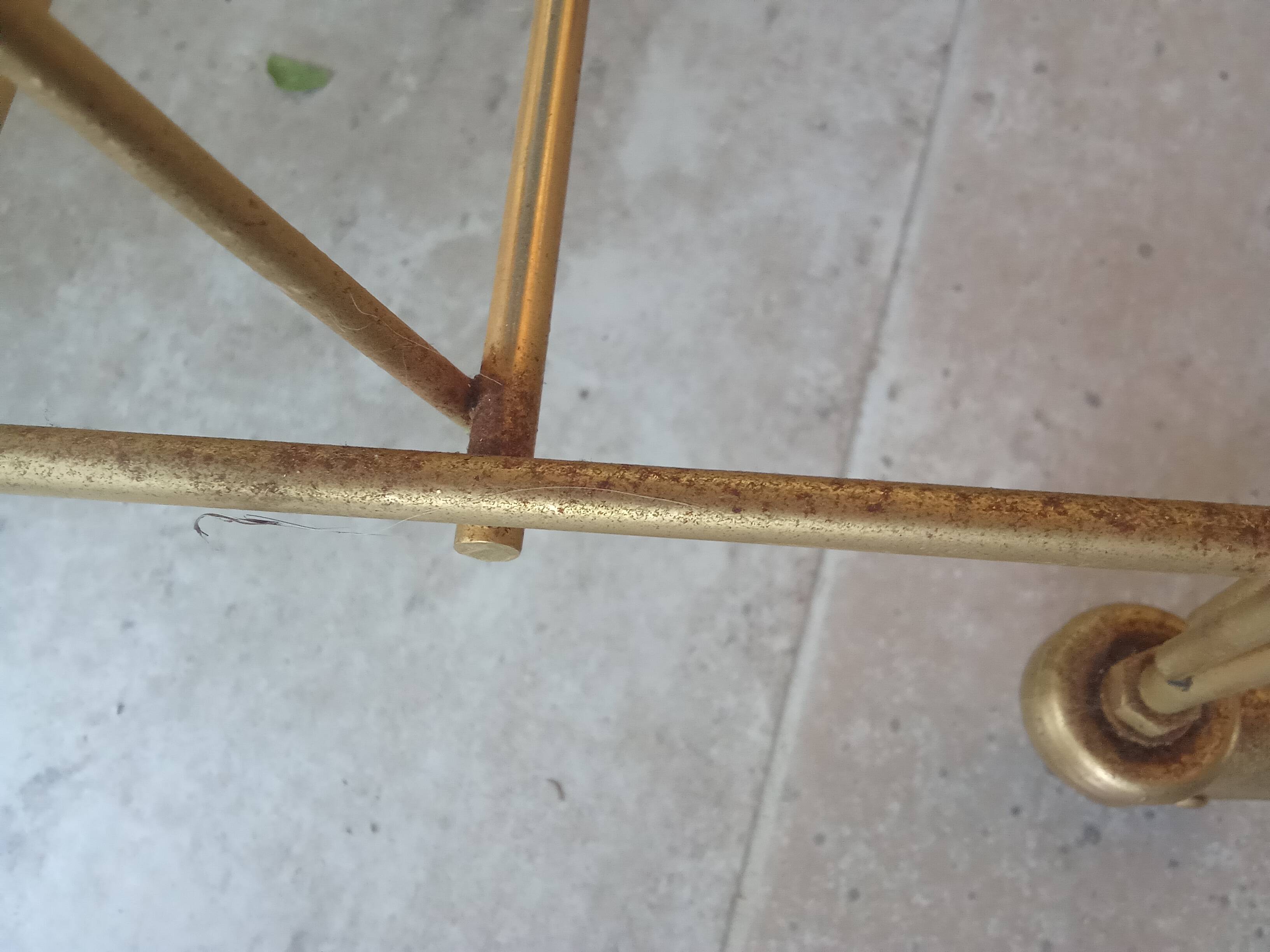 Desserte roulante vintage porte vinyle